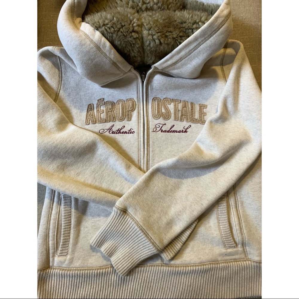 Women/Juniors Quarter Zip Fleece Aeropostale Hoodie
